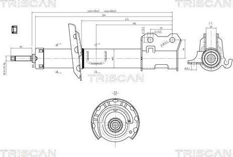 Triscan 8705 24106 - Амортизатор autozip.com.ua