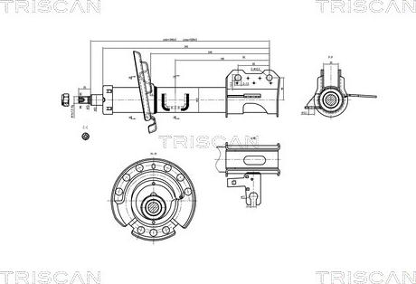 Triscan 8705 24102 - Амортизатор autozip.com.ua