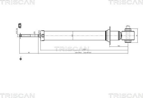 Triscan 8705 24204 - Амортизатор autozip.com.ua