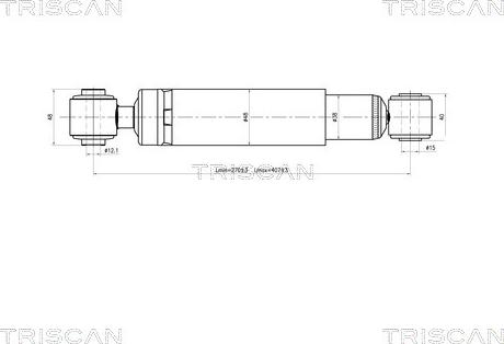 Triscan 8705 24201 - Амортизатор autozip.com.ua