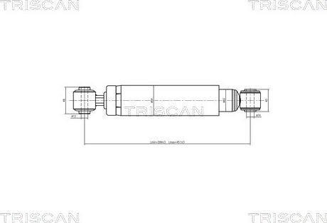 Triscan 8705 24203 - Амортизатор autozip.com.ua