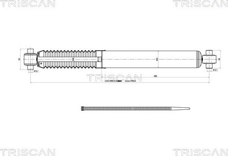 Triscan 8705 28204 - Амортизатор autozip.com.ua