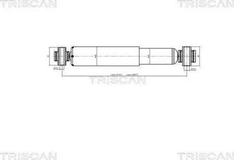 Triscan 8705 28205 - Амортизатор autozip.com.ua