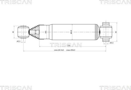 Triscan 8705 28201 - Амортизатор autozip.com.ua