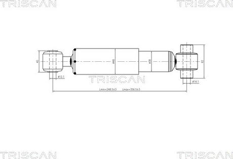 Triscan 8705 28203 - Амортизатор autozip.com.ua