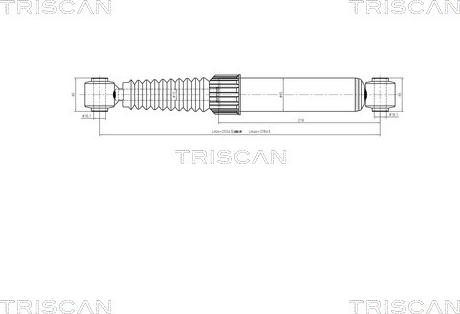 Triscan 8705 28202 - Амортизатор autozip.com.ua
