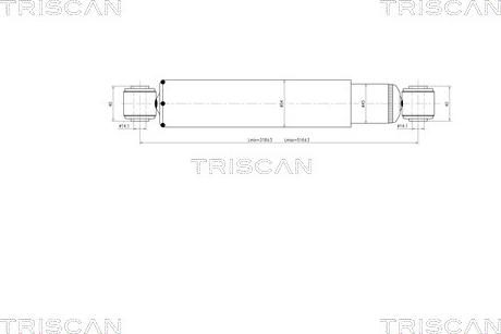 Triscan 8705 23202 - Амортизатор autozip.com.ua