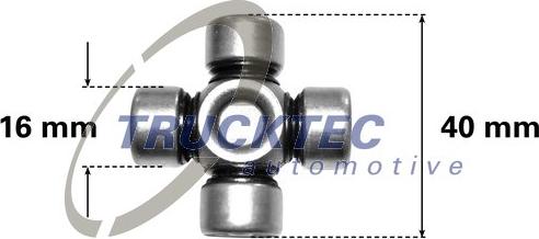 TRUCKTEC 02.34.046 - Шарнір, колонка рульового управління autozip.com.ua