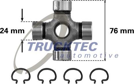 TRUCKTEC 02.34.004 - Шарнір, поздовжній вал autozip.com.ua