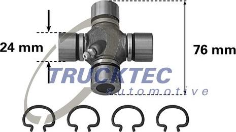 TRUCKTEC 02.34.017 - Шарнір, поздовжній вал autozip.com.ua
