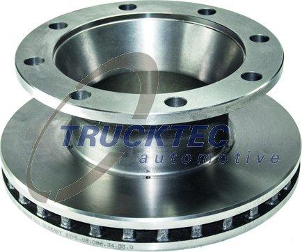 Trucktec Automotive 90.35.009 - Гальмівний диск autozip.com.ua