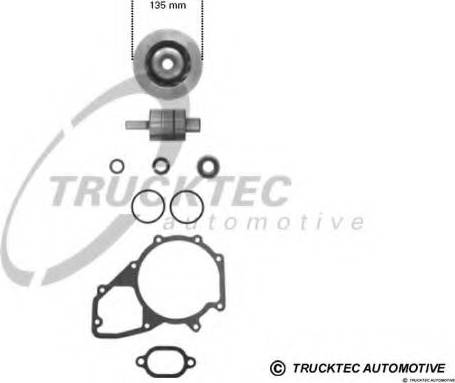 Trucktec Automotive 01.43.235 - Ремкомплект, водяний насос autozip.com.ua