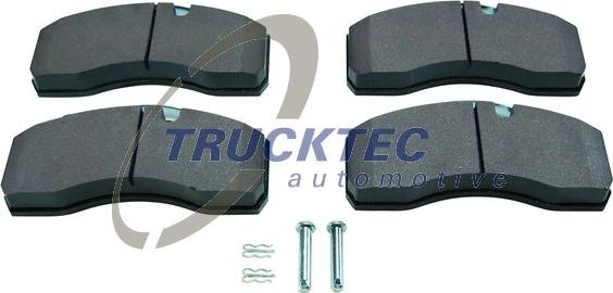 Trucktec Automotive 01.35.076 - Гальмівні колодки, дискові гальма autozip.com.ua
