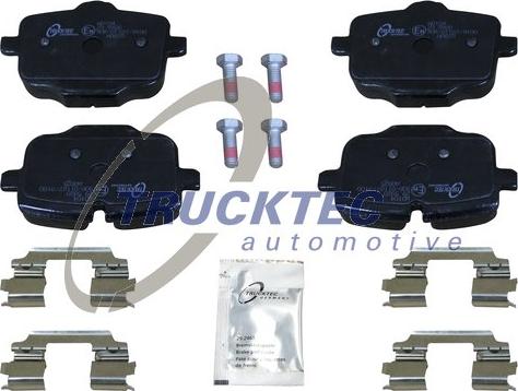 Trucktec Automotive 08.34.158 - Гальмівні колодки, дискові гальма autozip.com.ua