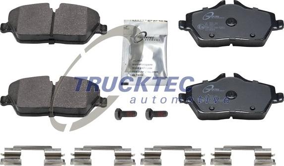 Trucktec Automotive 08.34.120 - Гальмівні колодки, дискові гальма autozip.com.ua