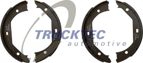 Trucktec Automotive 08.35.009 - Комплект гальм, ручник, парковка autozip.com.ua