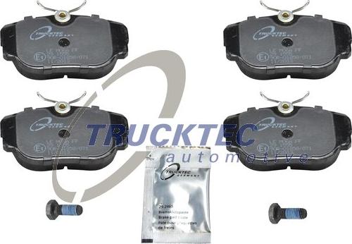 Trucktec Automotive 08.35.008 - Гальмівні колодки, дискові гальма autozip.com.ua