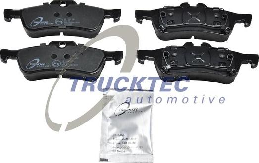 Trucktec Automotive 08.35.127 - Гальмівні колодки, дискові гальма autozip.com.ua