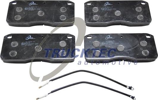 Trucktec Automotive 03.35.091 - Гальмівні колодки, дискові гальма autozip.com.ua