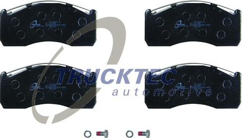 Trucktec Automotive 03.35.039 - Гальмівні колодки, дискові гальма autozip.com.ua