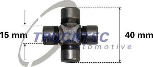 Trucktec Automotive 02.34.033 - Шарнір, колонка рульового управління autozip.com.ua