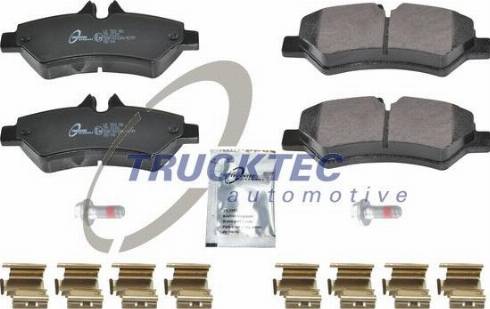 Trucktec Automotive 02.35.580 - Гальмівні колодки, дискові гальма autozip.com.ua