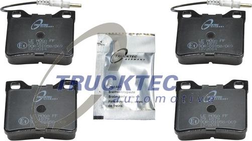 Trucktec Automotive 02.35.145 - Гальмівні колодки, дискові гальма autozip.com.ua