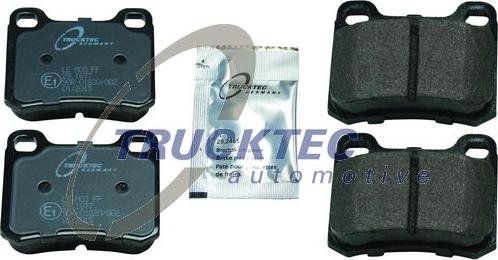 Trucktec Automotive 02.35.143 - Гальмівні колодки, дискові гальма autozip.com.ua