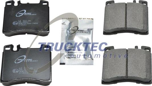 Trucktec Automotive 02.35.155 - Гальмівні колодки, дискові гальма autozip.com.ua
