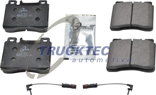 Trucktec Automotive 02.35.152 - Гальмівні колодки, дискові гальма autozip.com.ua