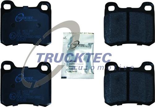 Trucktec Automotive 02.35.100 - Гальмівні колодки, дискові гальма autozip.com.ua