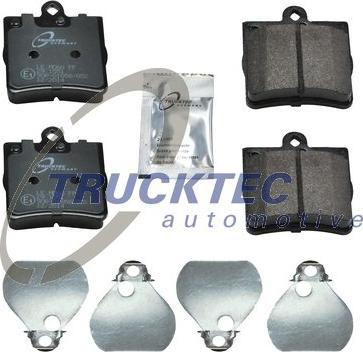 Trucktec Automotive 02.35.107 - Гальмівні колодки, дискові гальма autozip.com.ua