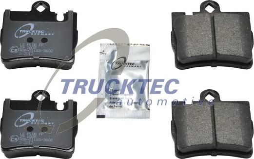 Trucktec Automotive 02.35.110 - Гальмівні колодки, дискові гальма autozip.com.ua