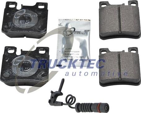 Trucktec Automotive 02.35.130 - Гальмівні колодки, дискові гальма autozip.com.ua
