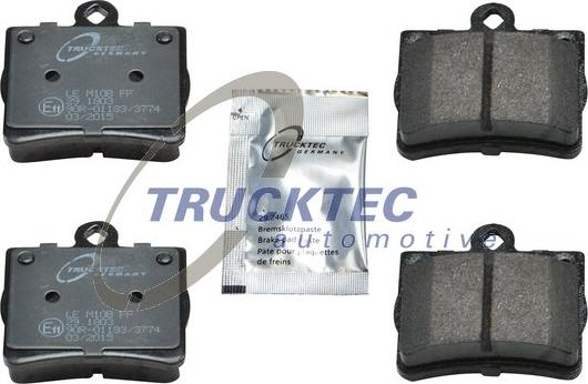 Trucktec Automotive 02.35.120 - Гальмівні колодки, дискові гальма autozip.com.ua