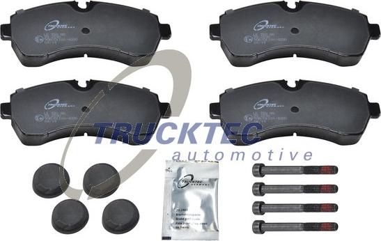 Trucktec Automotive 02.35.201 - Гальмівні колодки, дискові гальма autozip.com.ua