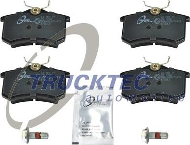 Trucktec Automotive 07.35.105 - Гальмівні колодки, дискові гальма autozip.com.ua