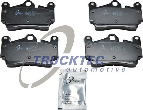 Trucktec Automotive 07.35.111 - Гальмівні колодки, дискові гальма autozip.com.ua