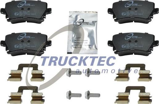 Trucktec Automotive 07.35.138 - Гальмівні колодки, дискові гальма autozip.com.ua