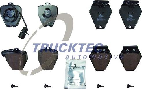 Trucktec Automotive 07.35.245 - Гальмівні колодки, дискові гальма autozip.com.ua