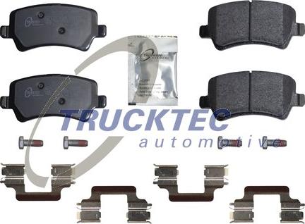 Trucktec Automotive 22.35.127 - Гальмівні колодки, дискові гальма autozip.com.ua