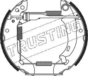 Trusting 5045 - Комплект гальм, барабанний механізм autozip.com.ua
