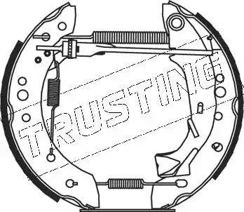 Trusting 5197 - Комплект гальм, барабанний механізм autozip.com.ua