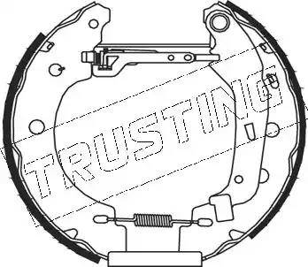 Trusting 5156 - Комплект гальм, барабанний механізм autozip.com.ua