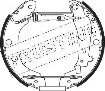 Trusting 5157 - Комплект гальм, барабанний механізм autozip.com.ua