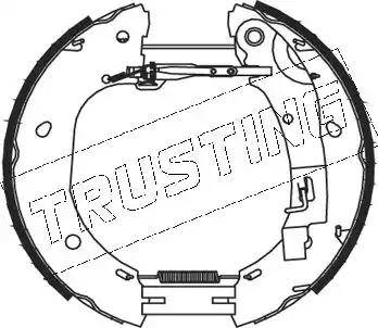 Trusting 5386 - Комплект гальм, барабанний механізм autozip.com.ua