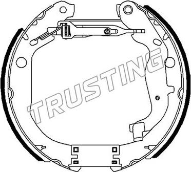 Trusting 6491 - Комплект гальм, барабанний механізм autozip.com.ua