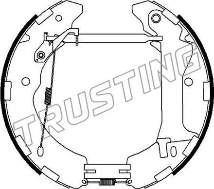 Trusting 6493 - Комплект гальм, барабанний механізм autozip.com.ua