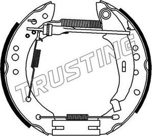 Trusting 6441 - Комплект гальм, барабанний механізм autozip.com.ua