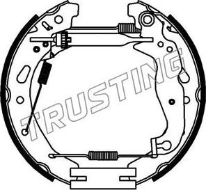 Trusting 6443 - Комплект гальм, барабанний механізм autozip.com.ua